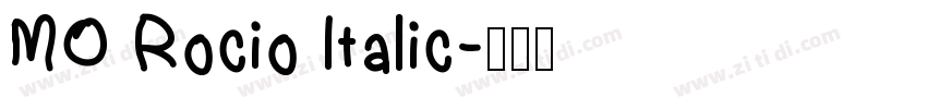 MO Rocio Italic字体转换